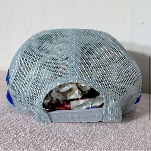 Vintage Grey Blue Lloyd’s &. Frank’s Backhoe Athabasca Mesh Back Trucker Hat - Picture 5 of 11
